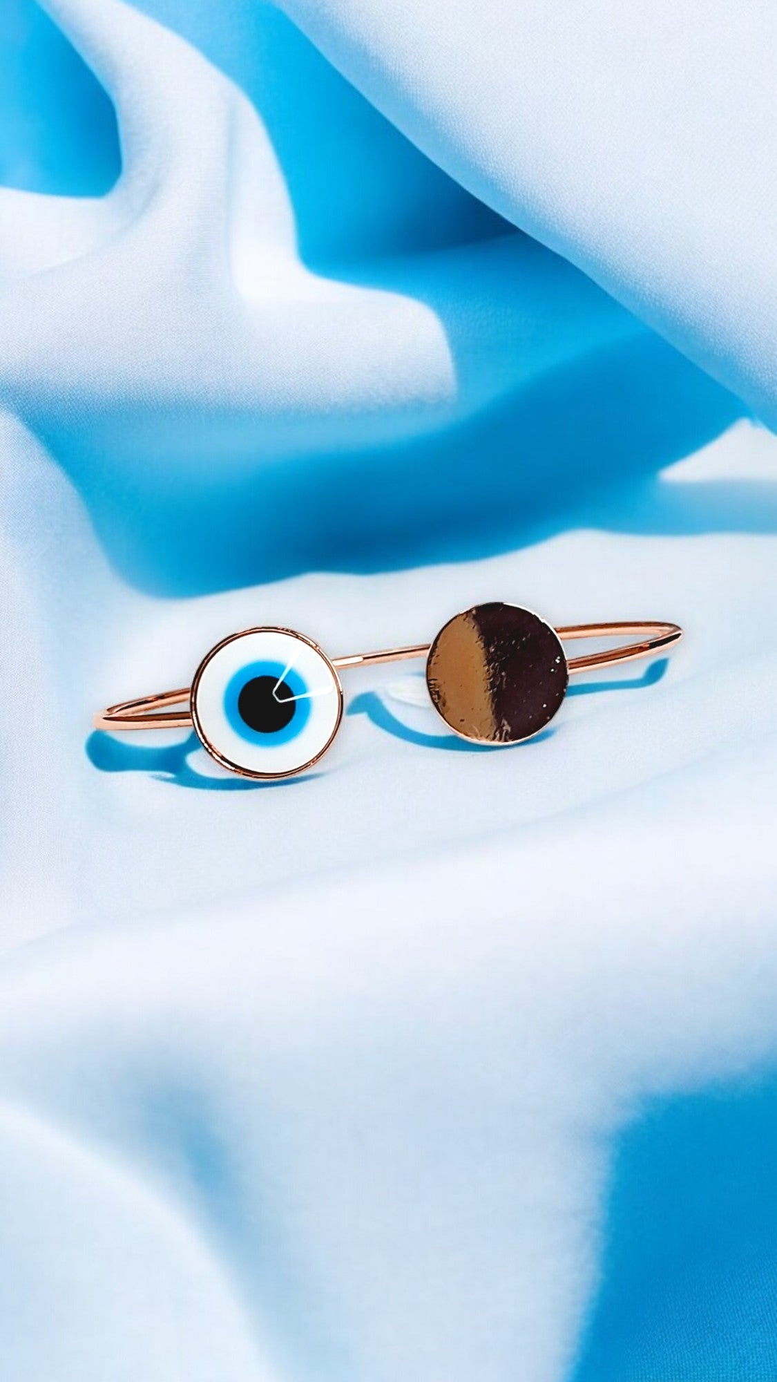 Sky Gaze Evil Eye Cuff Bracelet