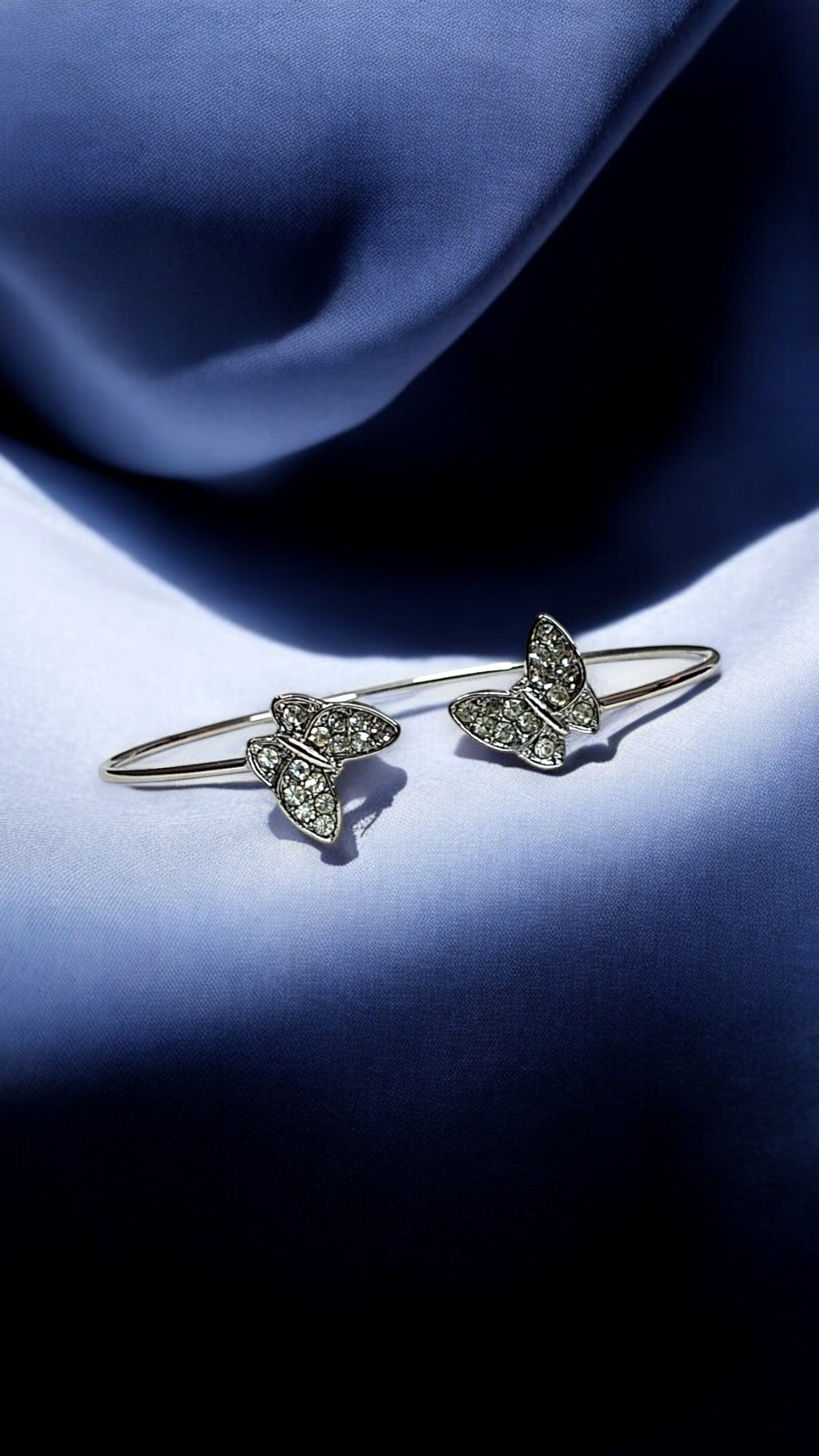 Crystal Flutter Twin Butterfly Bracelet