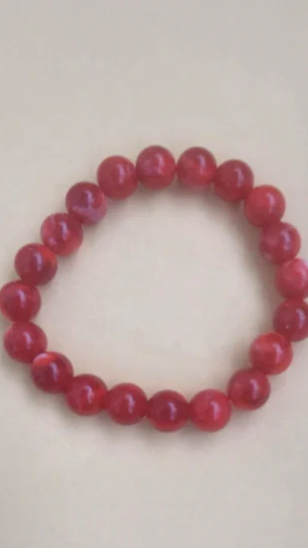 Red Colored Beads Bracelet
