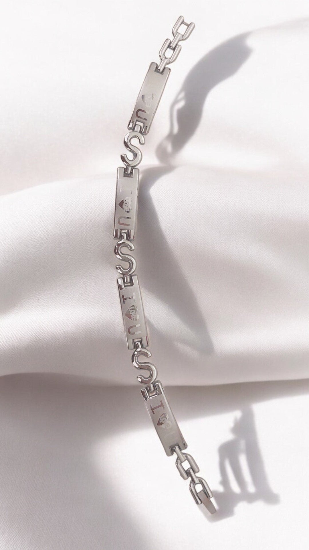 “I Love You” Silver Bracelet for Men