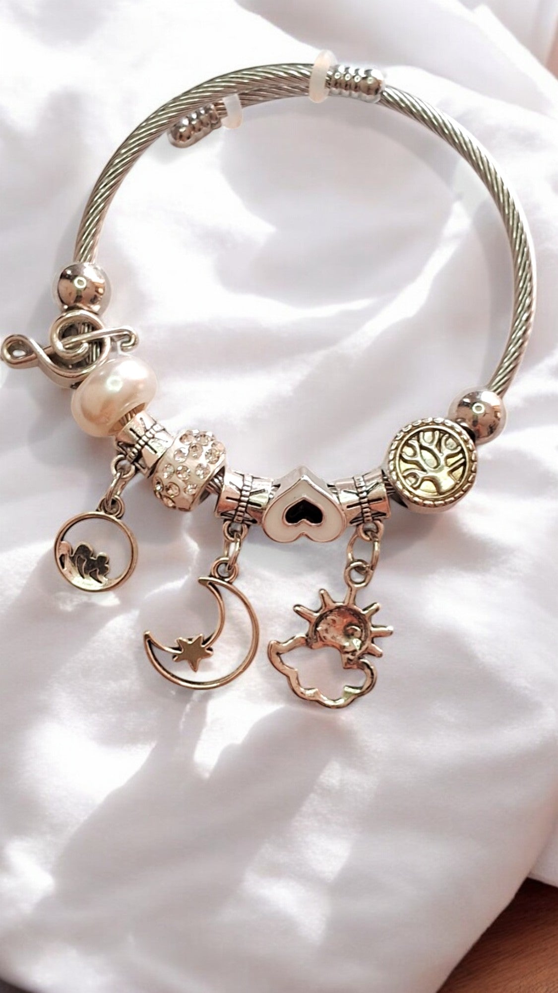 Sun and Moon Charm Bracelet