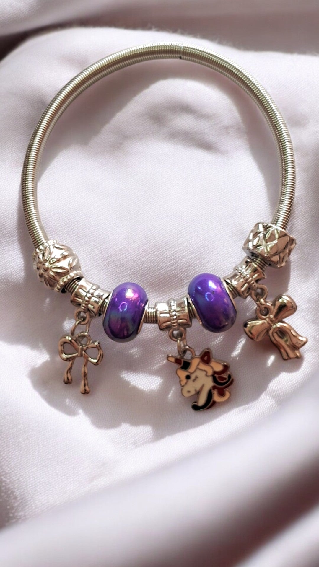 Royal Unicorn Charm Bracelet