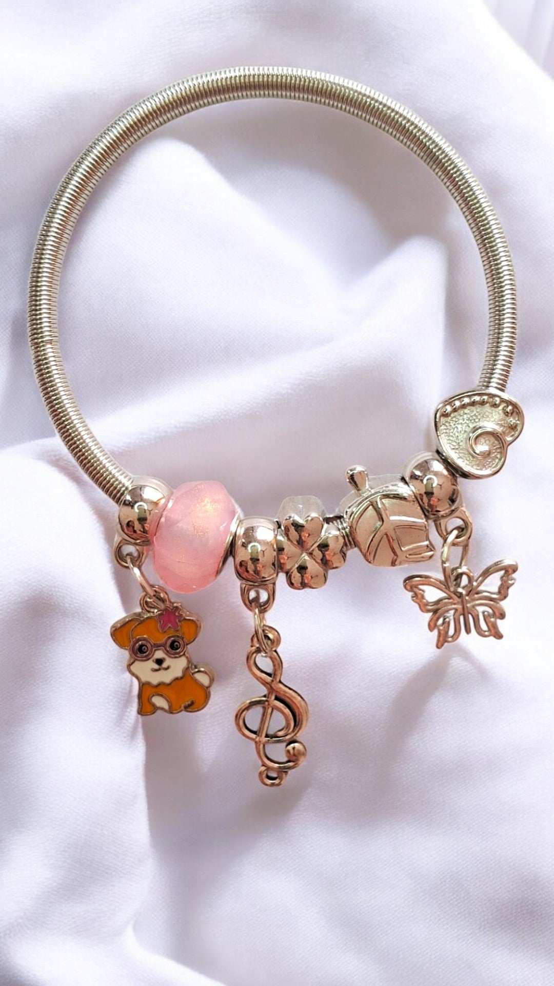 Blush Melody Charm Bracelet