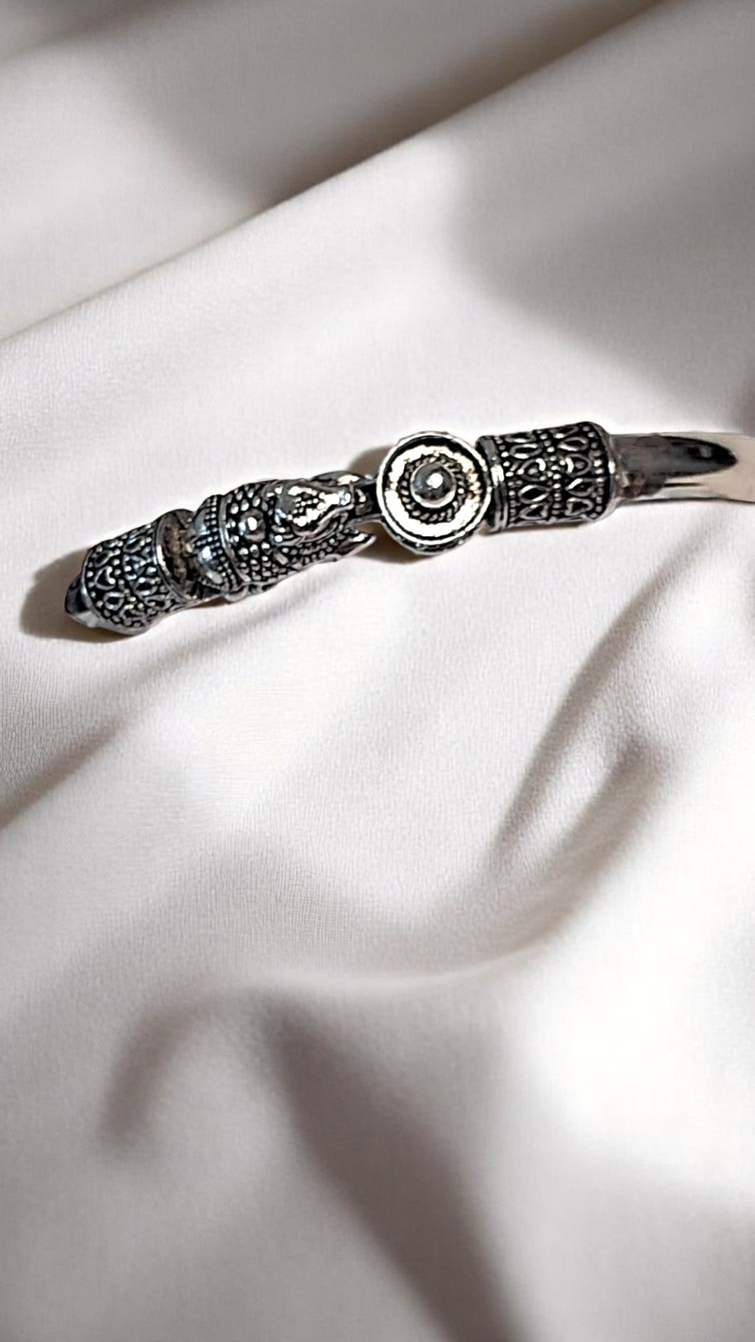 Divine Strength Bracelet β Nandi & Shivalinga Bracelet for Men - Silver