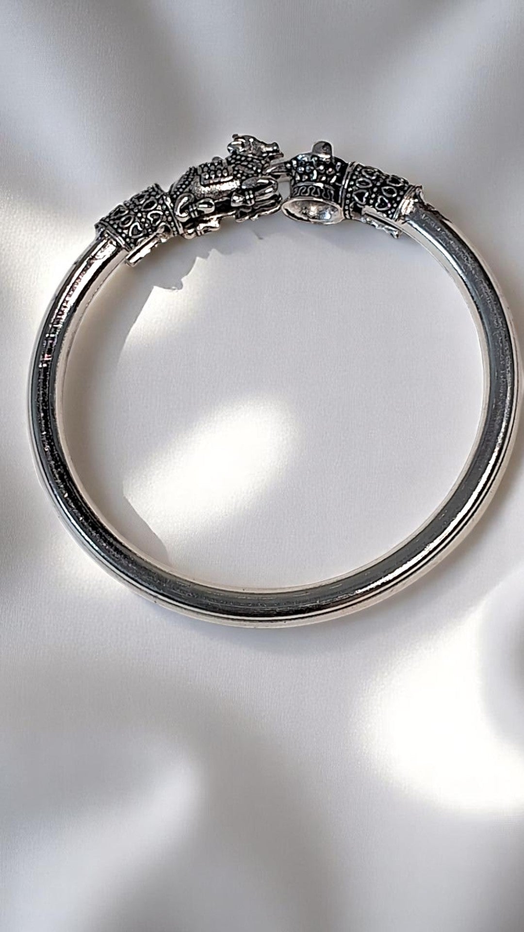 Divine Strength Bracelet β Nandi & Shivalinga Bracelet for Men - Silver