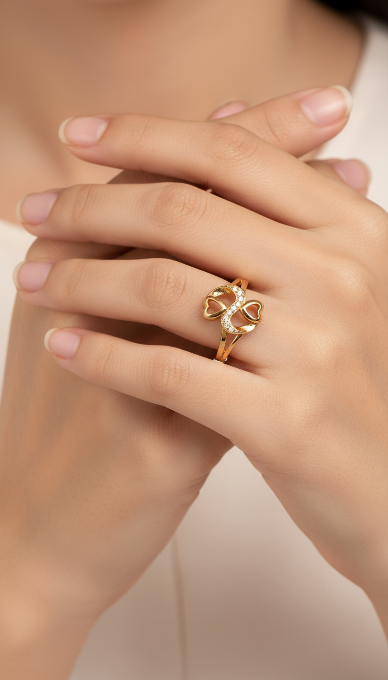 Eternal Hearts Finger Ring