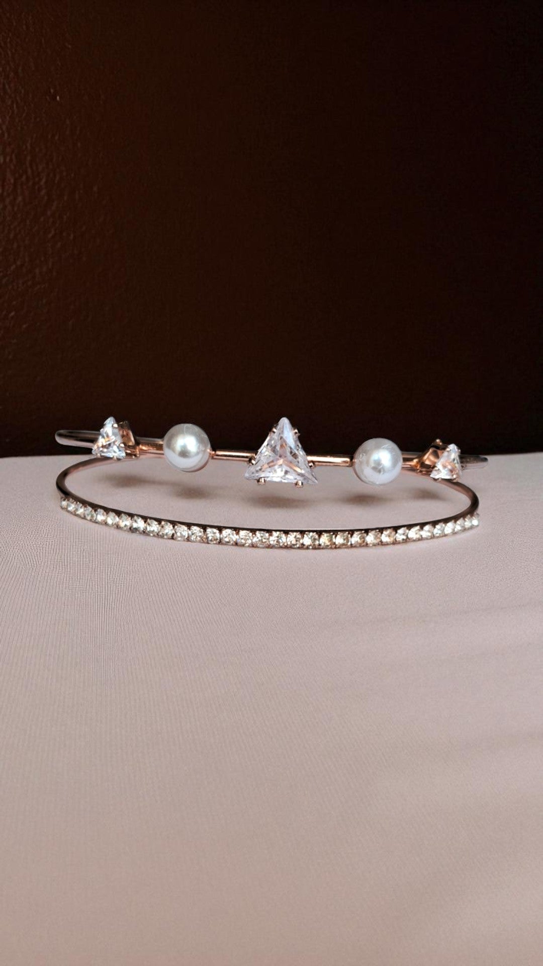 Crystal Symphony Pearl Bracelet