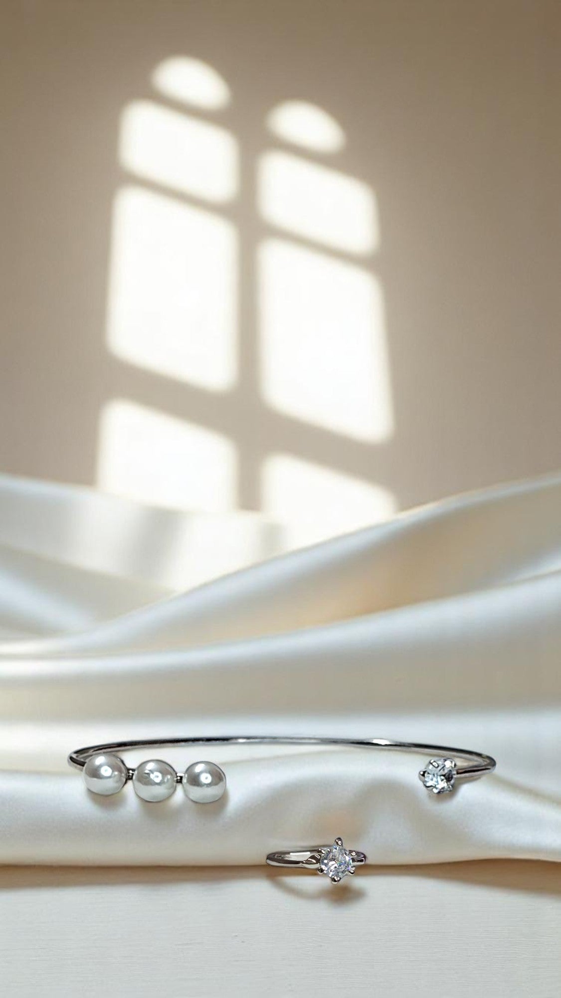 Korean Pearl Grace Bracelet & Ring Combo