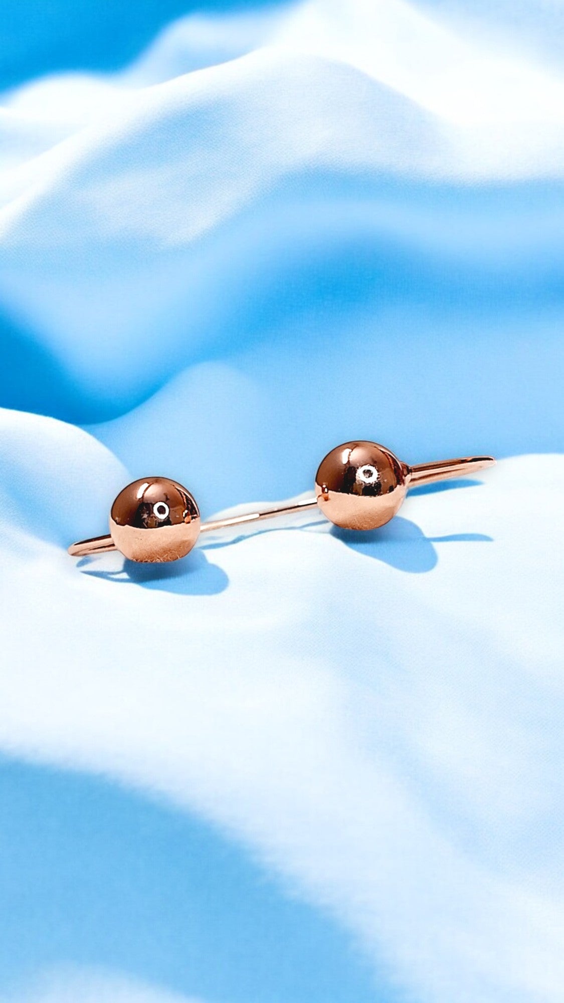 LUNA ORB – Rose Gold Minimal Bangle