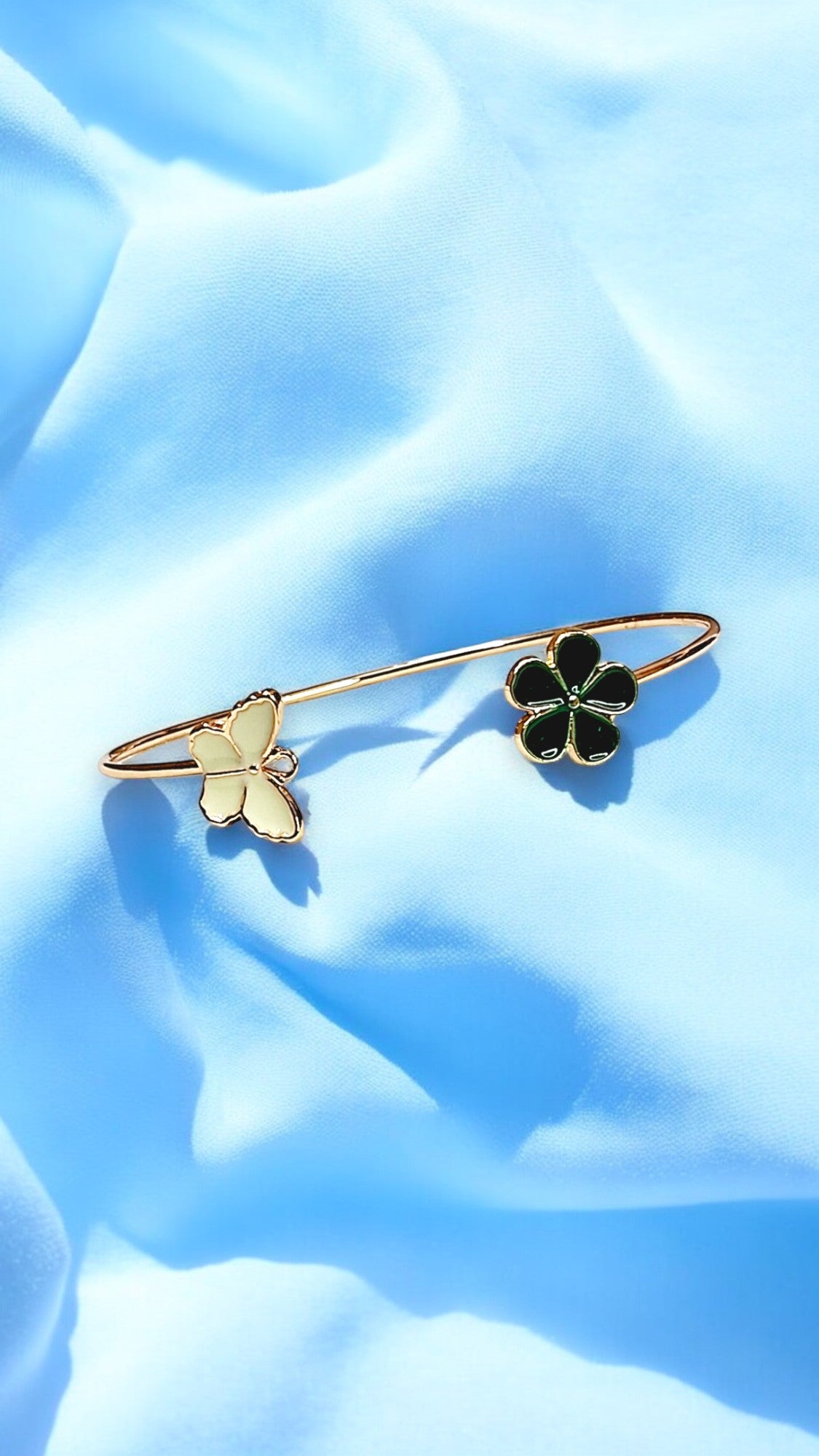 Lucky Wings Butterfly & Clover Bracelet