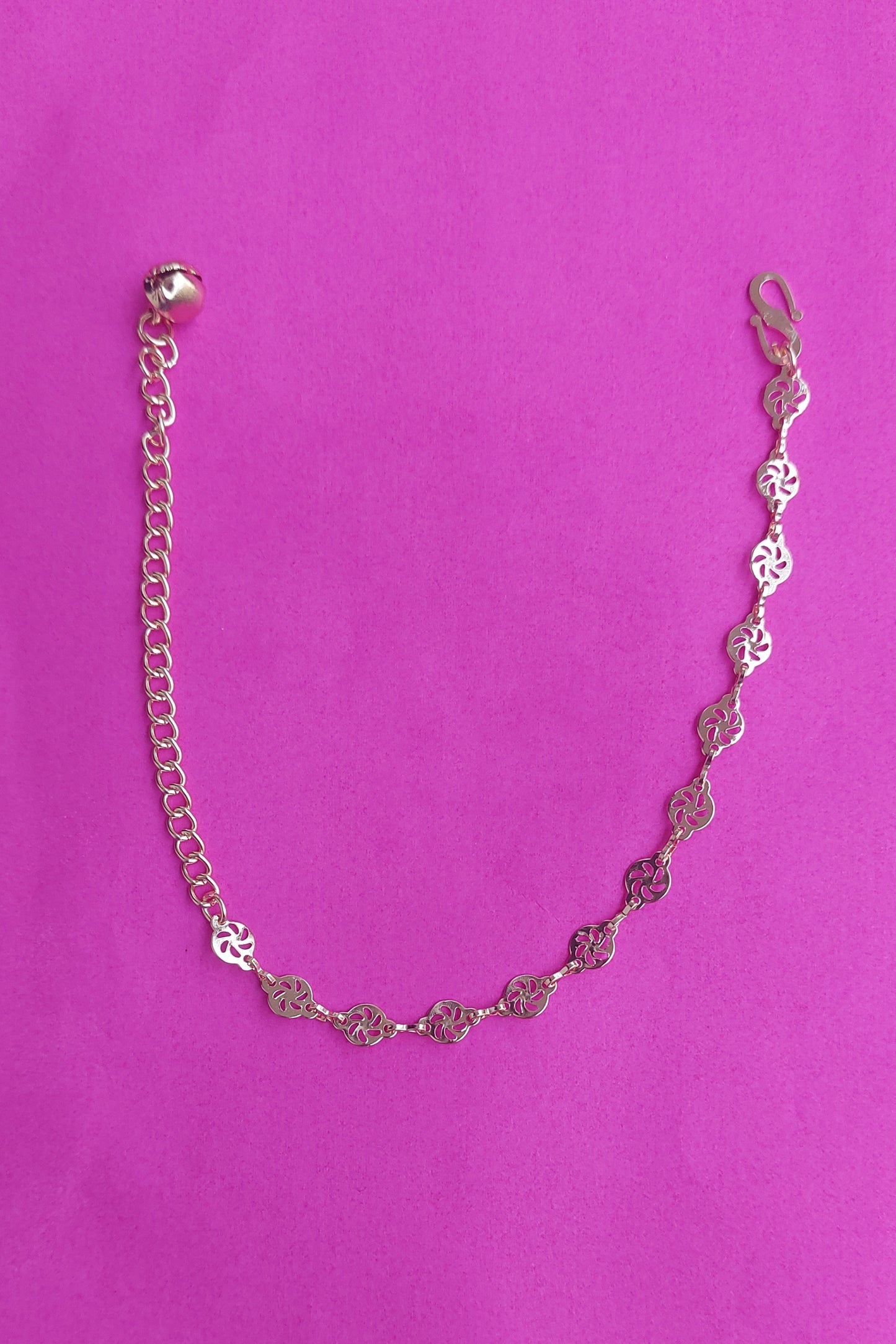 Saloni Rose-Gold Single Chain Bracelet