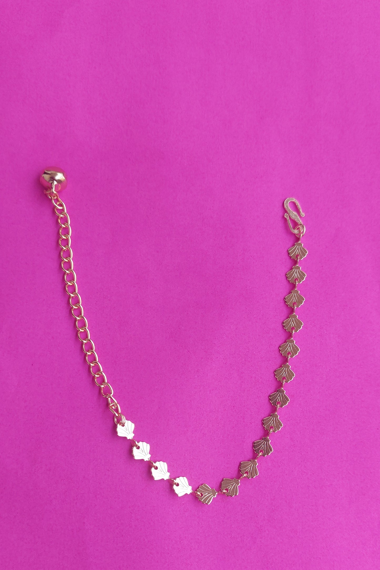 Vasudha Rose-Gold Single Chain Bracelet