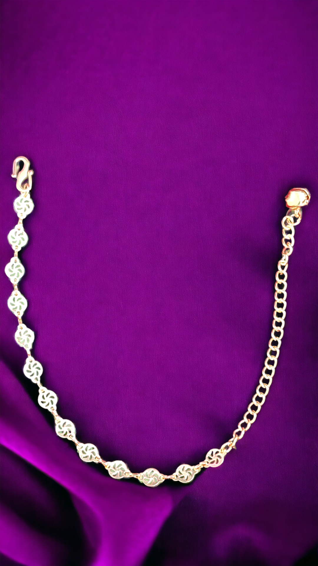 Saloni Rose-Gold Single Chain Bracelet