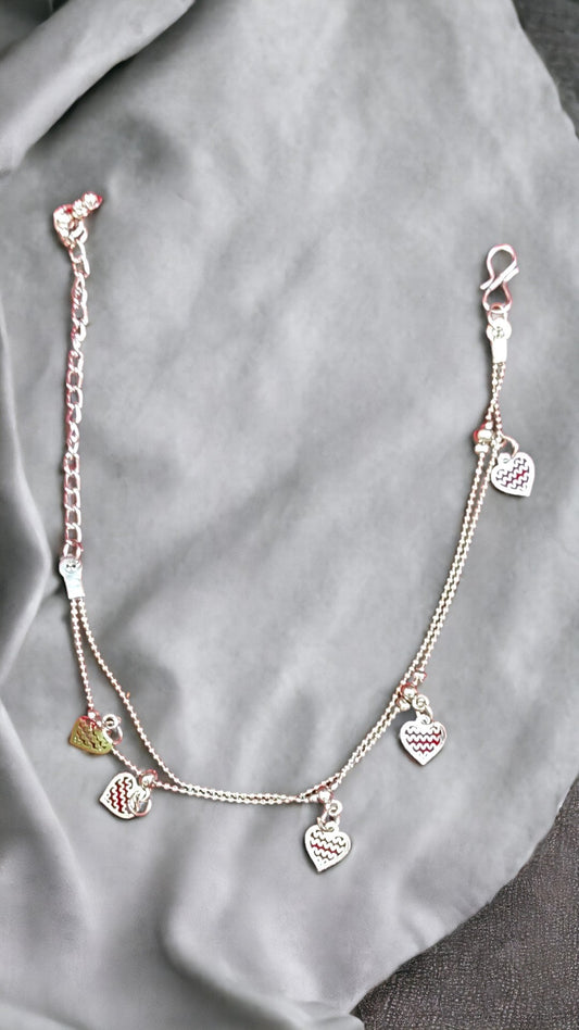 Heart Double Chain Bracelet