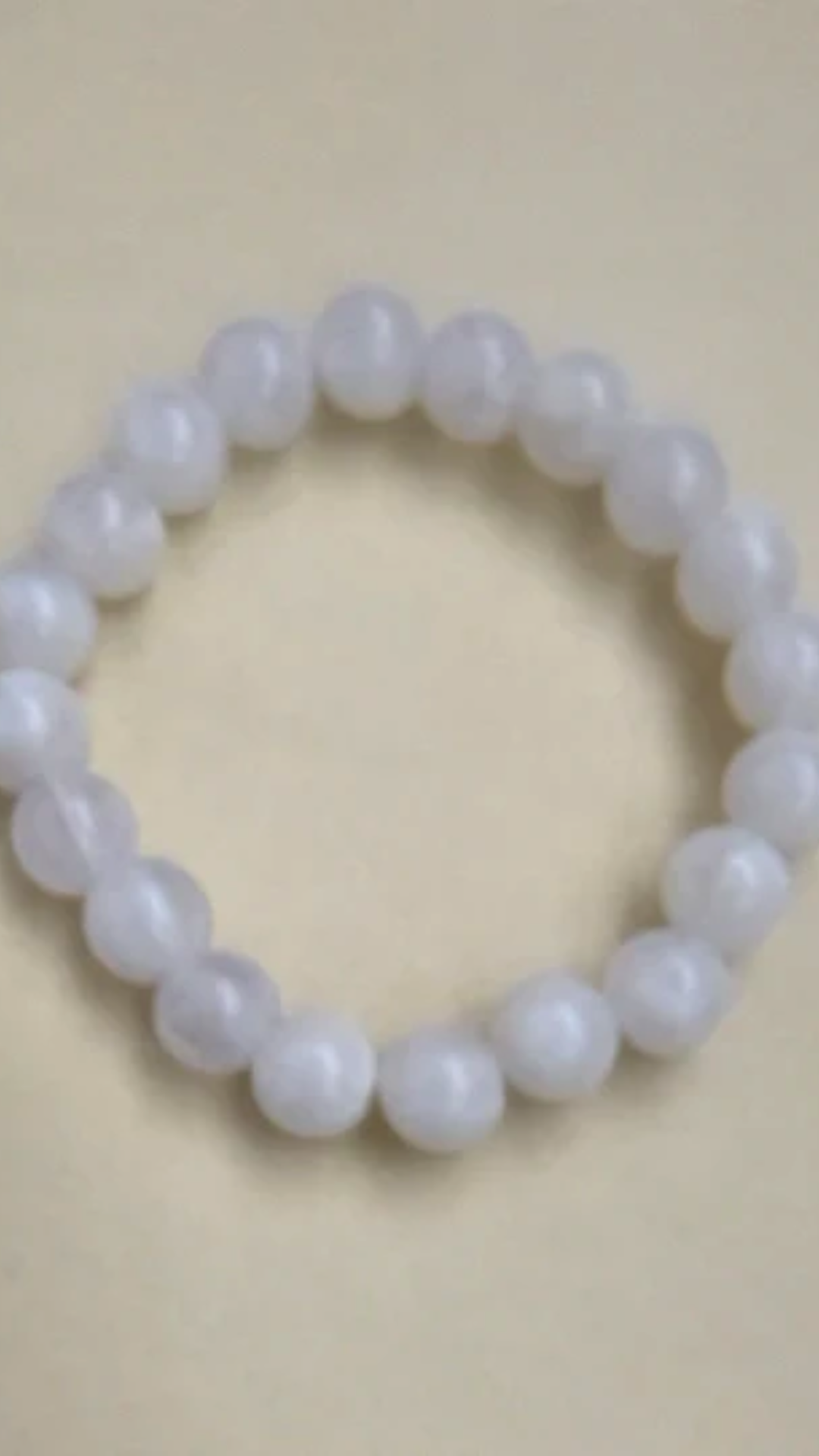 White Colored Beads Bracelet