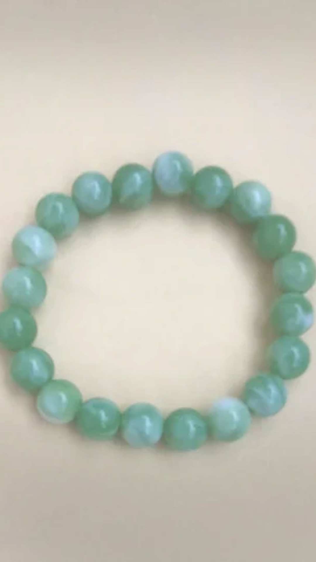 Light Green Colored Beads Bracelet