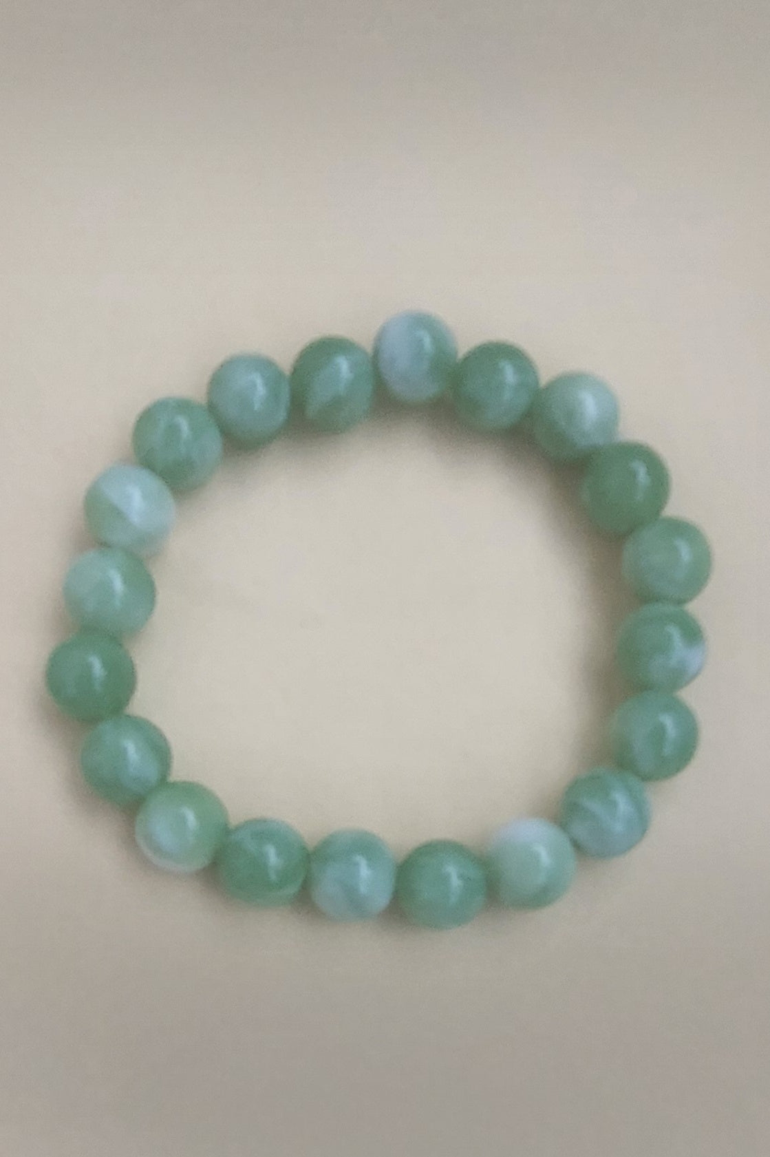 Light Green Colored Beads Bracelet