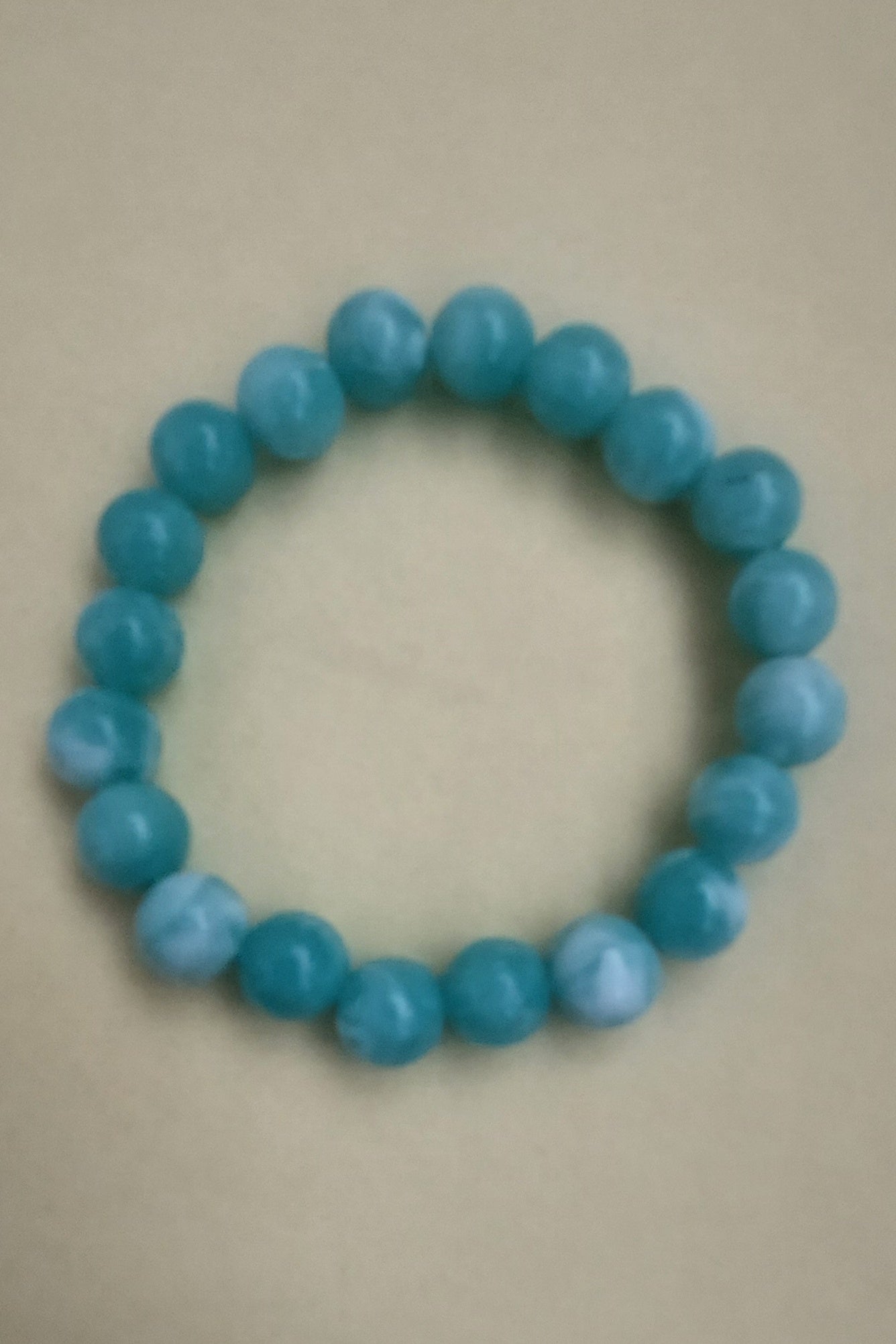 Turquoise Colored Beads Bracelet