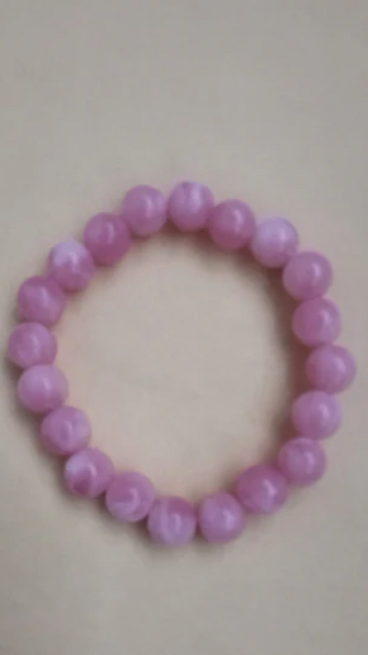 Pink Colored Beads Bracelet