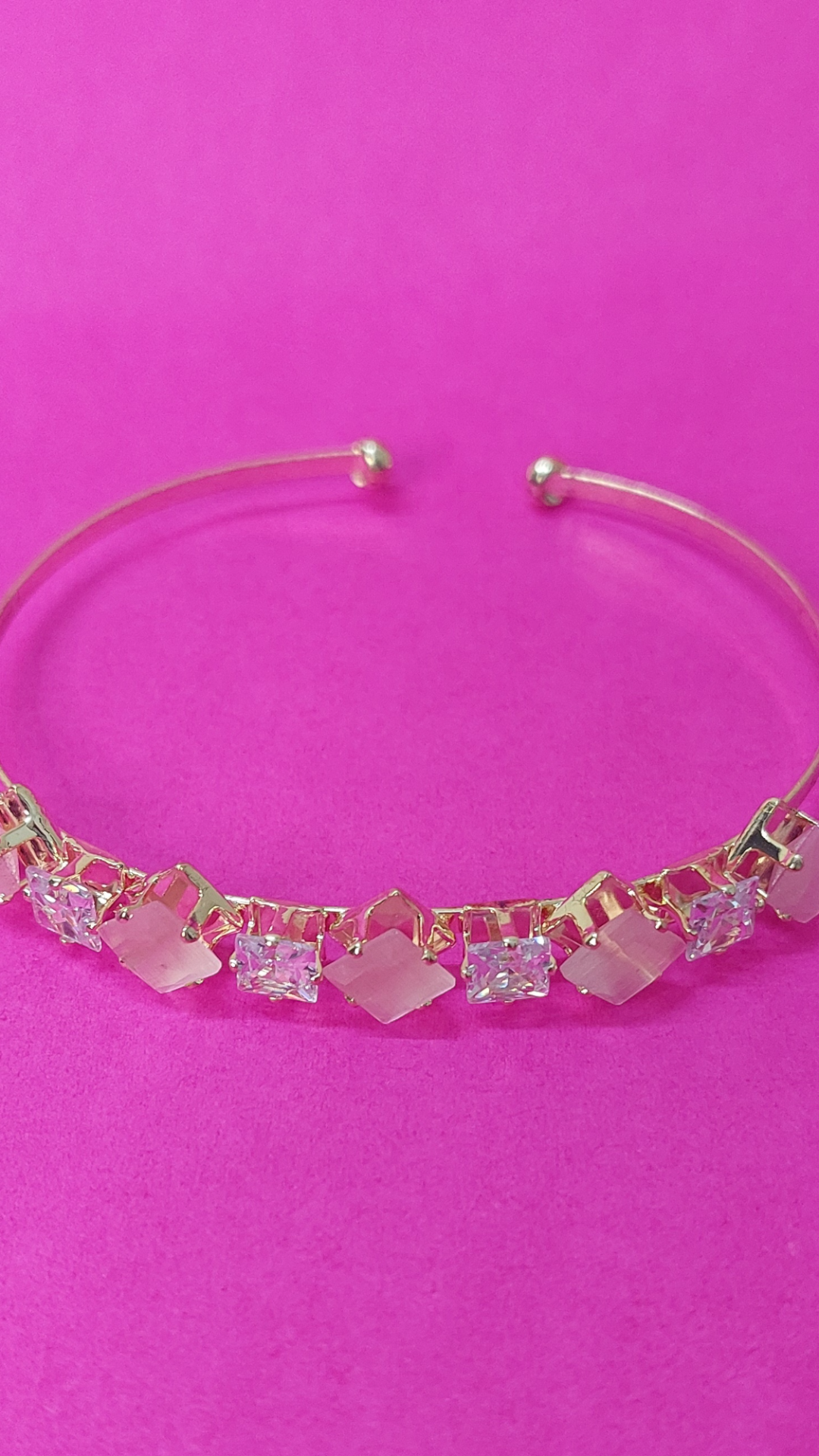 Light Peach Glimmer Office Bracelet