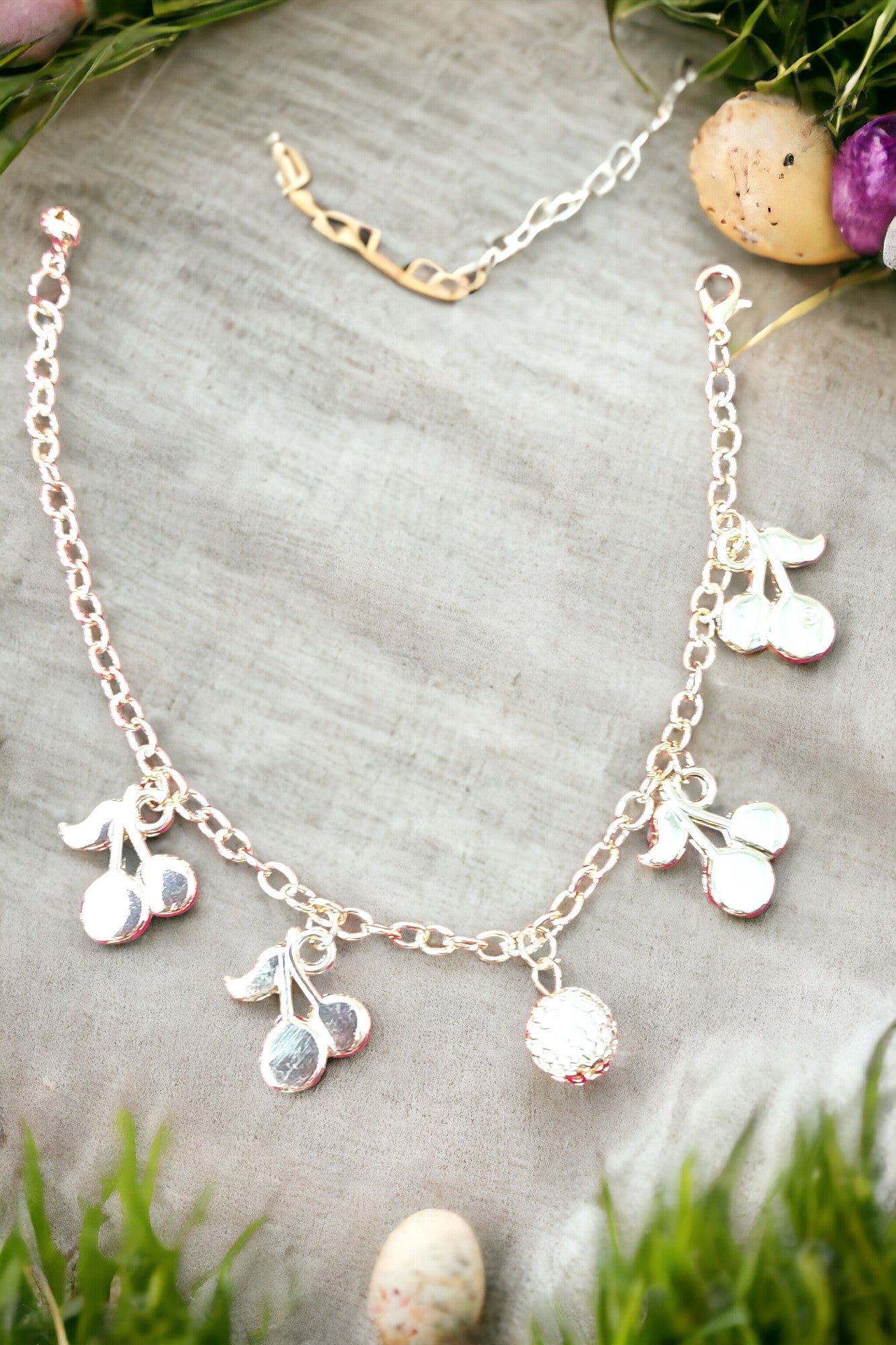 Cherry Single Chain Bracelet