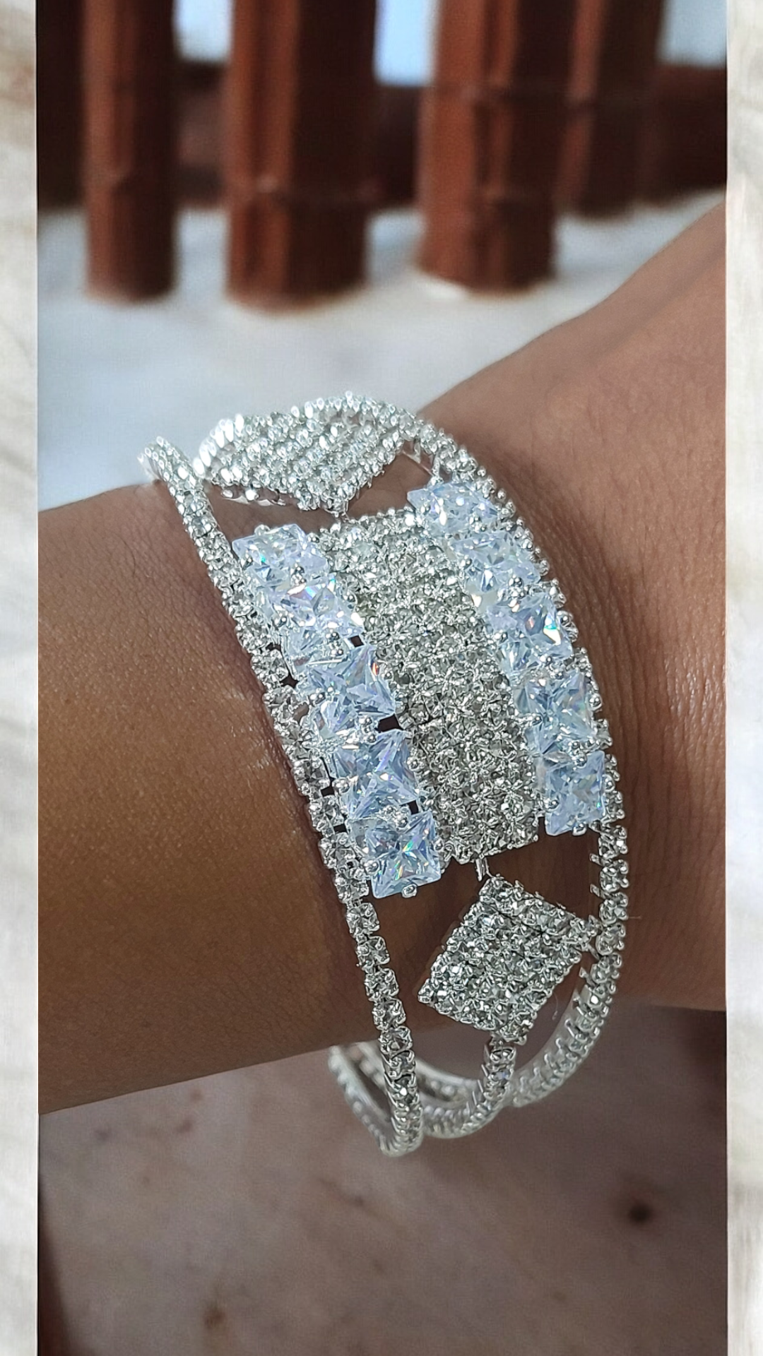 Silver Kada Festive Bracelet