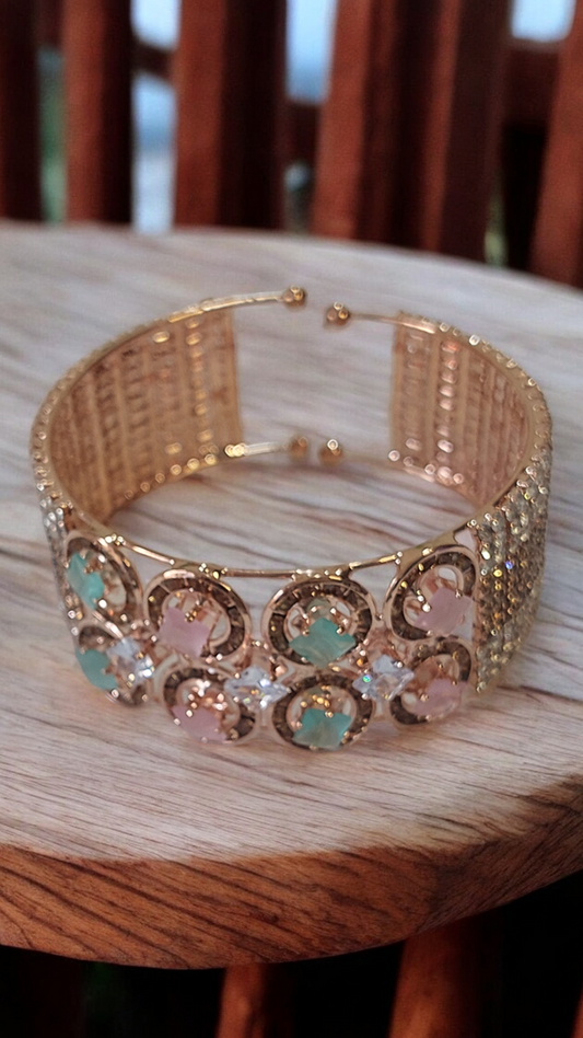 Rose-Gold Crown Festive Bracelet