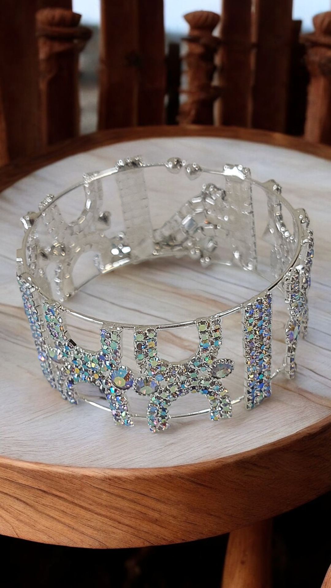 Silver Crown Festive Bracelet