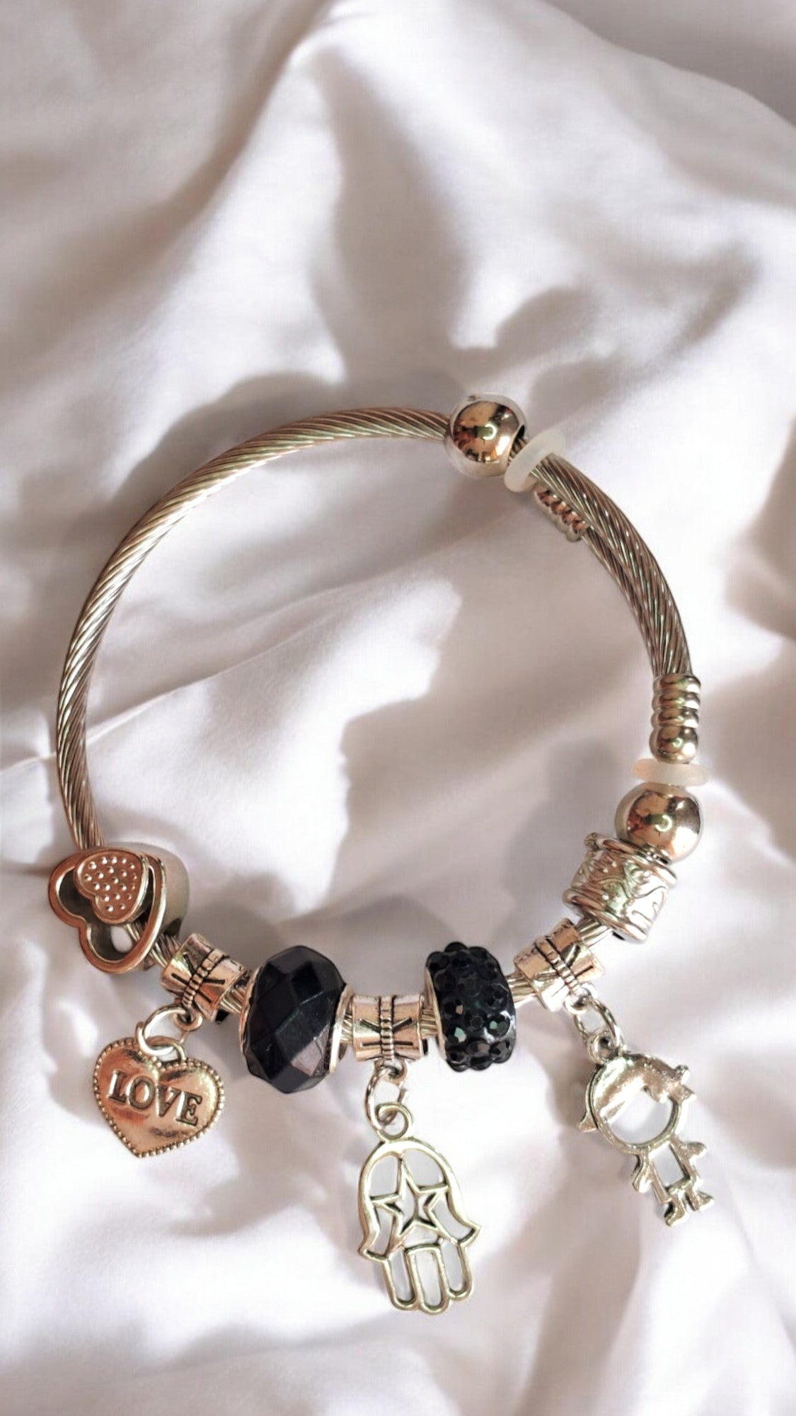 Noir Vibes Charm Bracelet