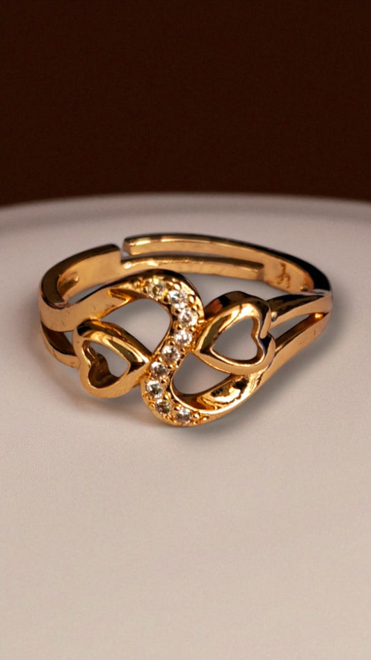 Eternal Hearts Finger Ring