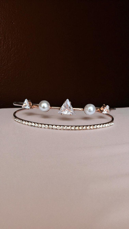 Crystal Symphony Pearl Bracelet