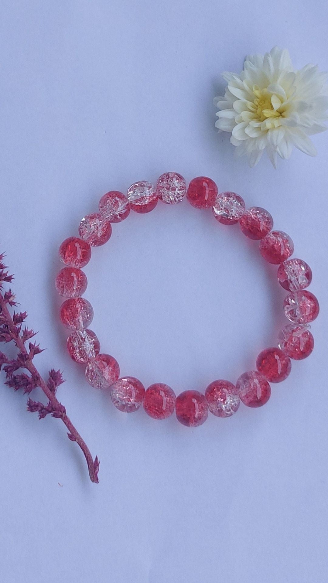 Red Crystal Beads Bracelet