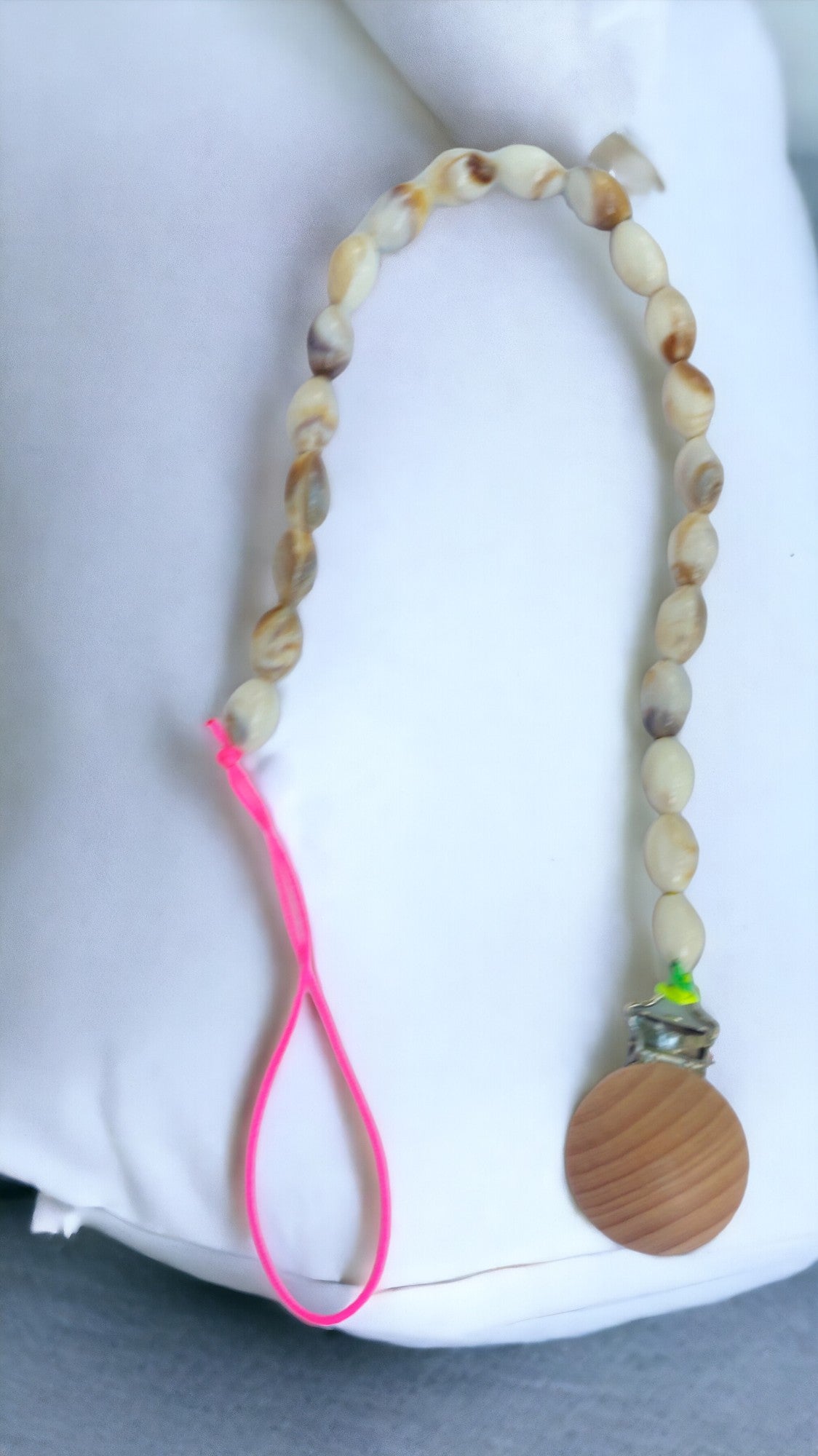 Seashell Beads Pacifier Clip