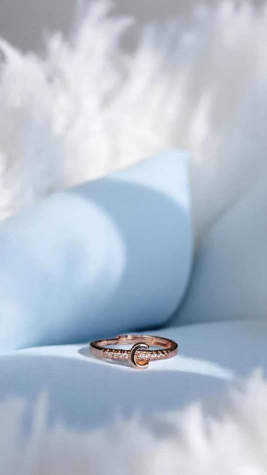 ✨ Korean “A Shimmer” Ring