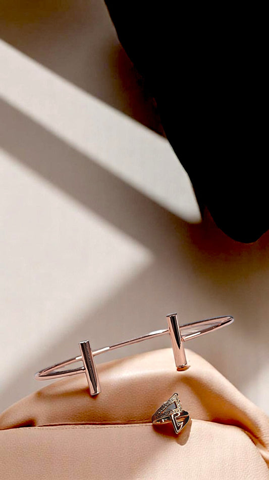 Korean Bold Grace Bracelet & Ring Combo