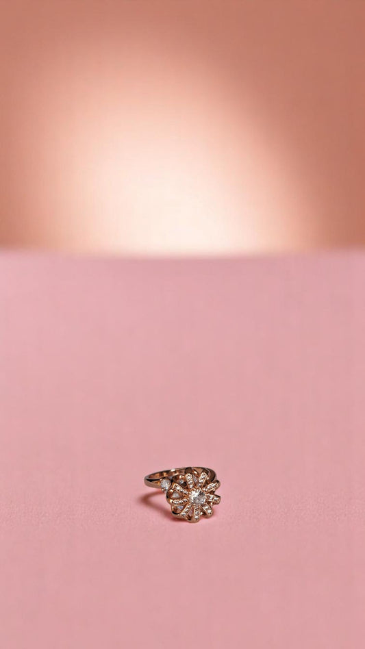 🌸 Twinkle Bloom Radiant Ring 💖
