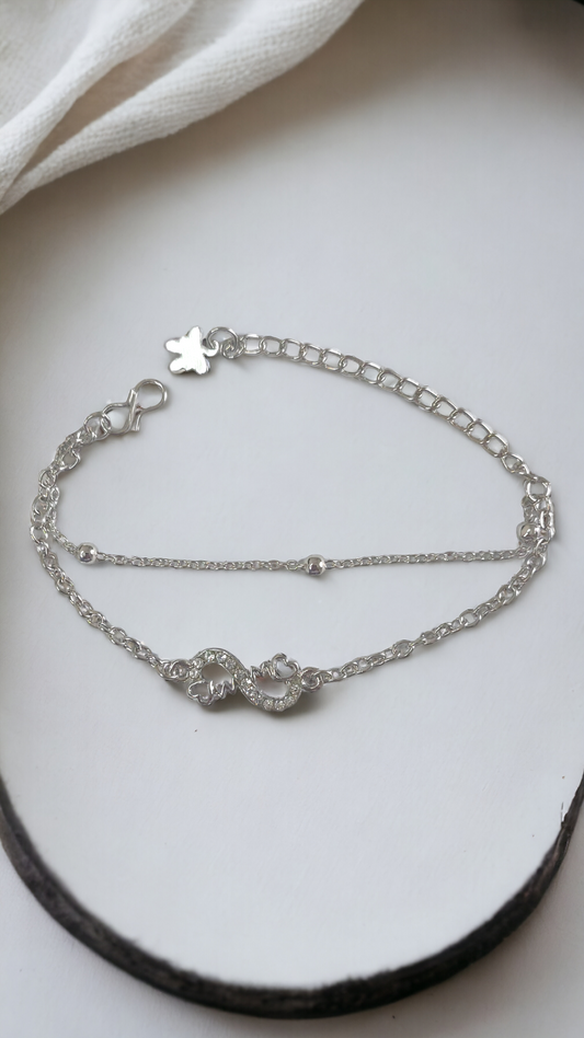 Infinity Double Chain Bracelet