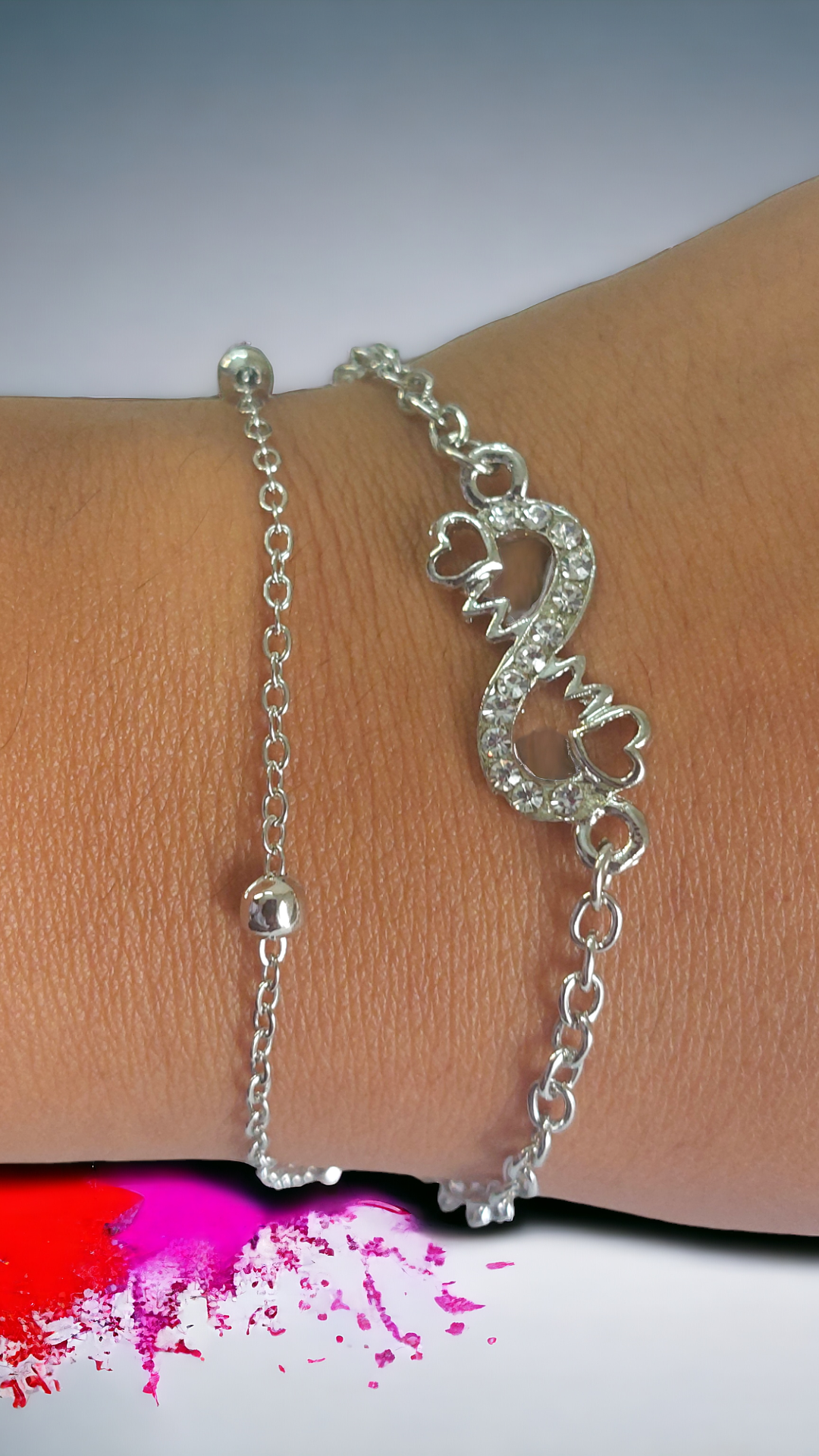 Infinity Double Chain Bracelet