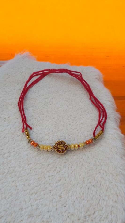 Swastik Moti Rakhi