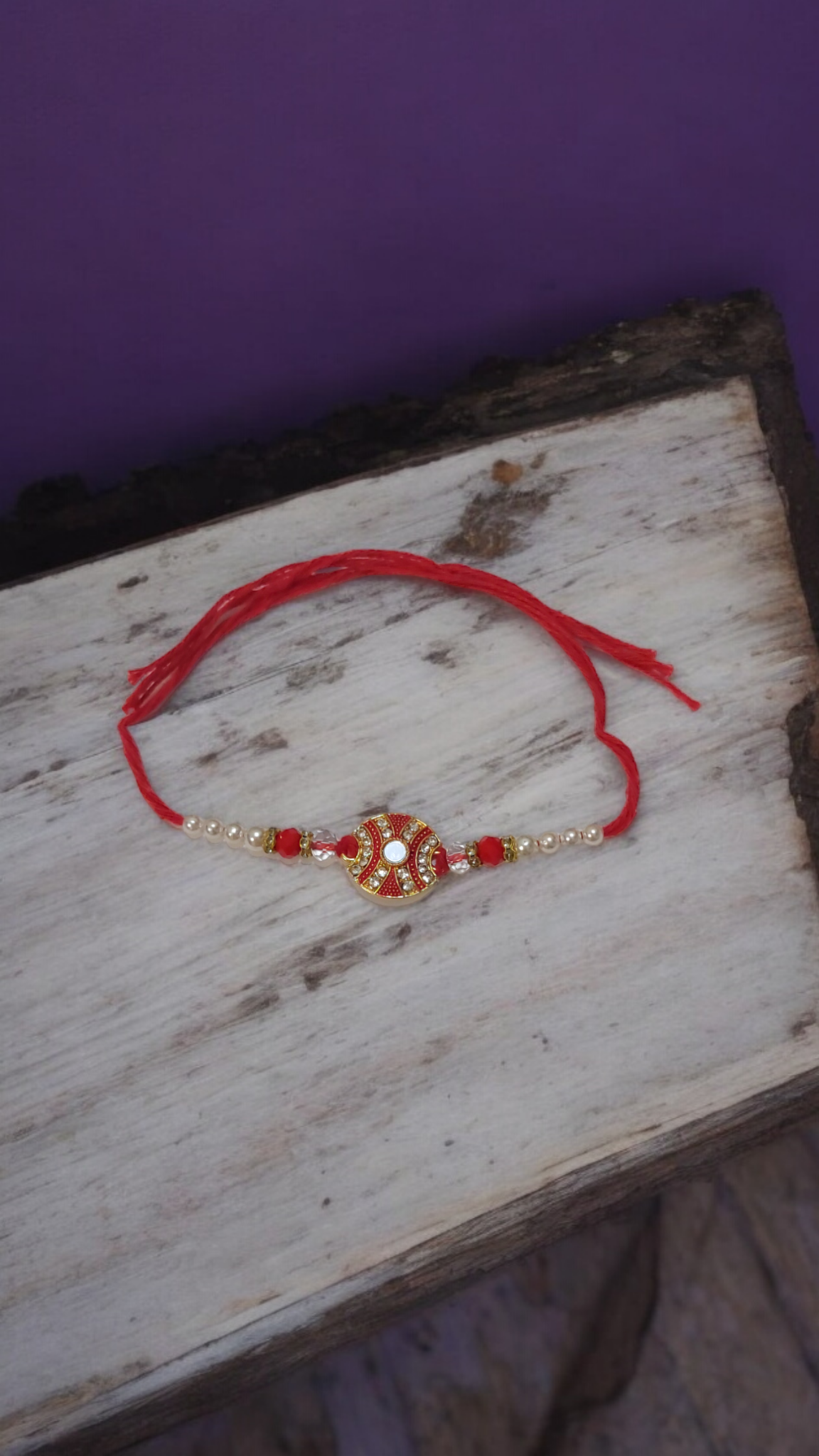 Red Stone Rakhi