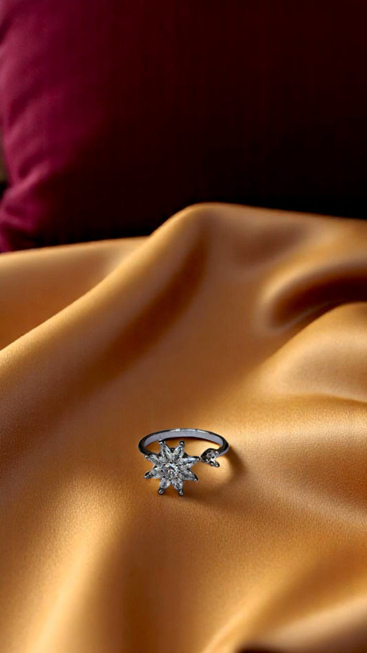 ✨ Korean Twinkle Radiance Silver Ring ✨