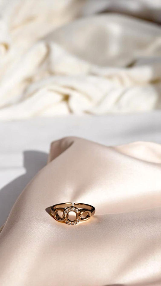 💫 Korean Circle Grace Gold Ring 💫
