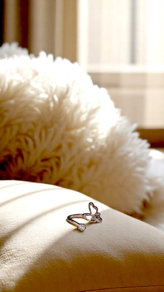 🦋 " Korean Flutter Soul" Ring